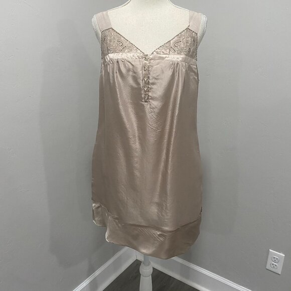 Intuition Oyster Silk Tunic Top M - Picture 1 of 5